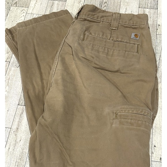 Carhartt Other - Carhartt Pants Mens 34x32 Relaxed Fit Beige Khaki Cotton Chino Workwear 5 pocket